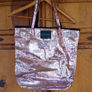 Pink sequins VS glam tote